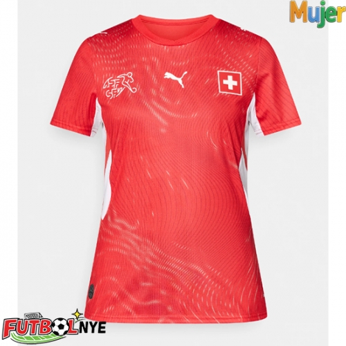 Camiseta Suiza Primera Equipación para mujer Mundial 2026 manga corta